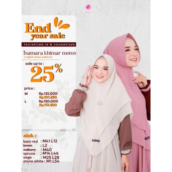 KHIMAR DEWASA / KHIMAR SET TSAMARA SERIES BY FANIA HIJAB