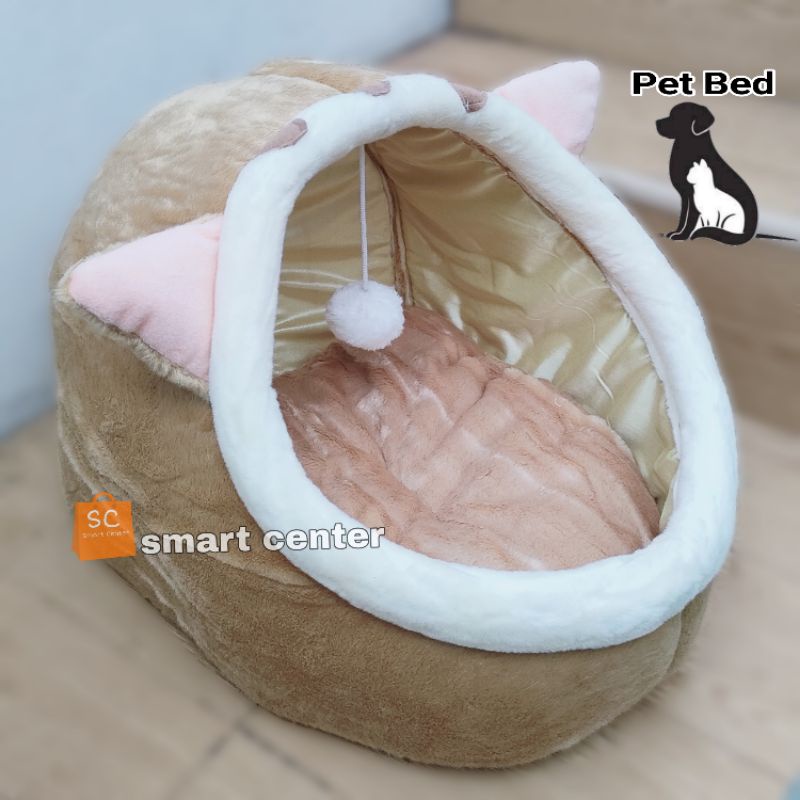 Tempat Tidur Kucing Anjing Pet Bed Kasur Sarang Hewan Peliharaan Empuk Lembut Nyaman