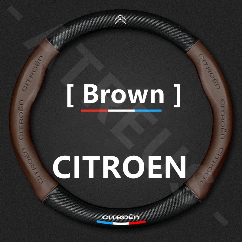 Citroen Car Steering Wheel Cover For c3 c4 c5 Auto Steering Wheel Cover Pelindung Kemudi Interior Mobil Logo Printing 3D