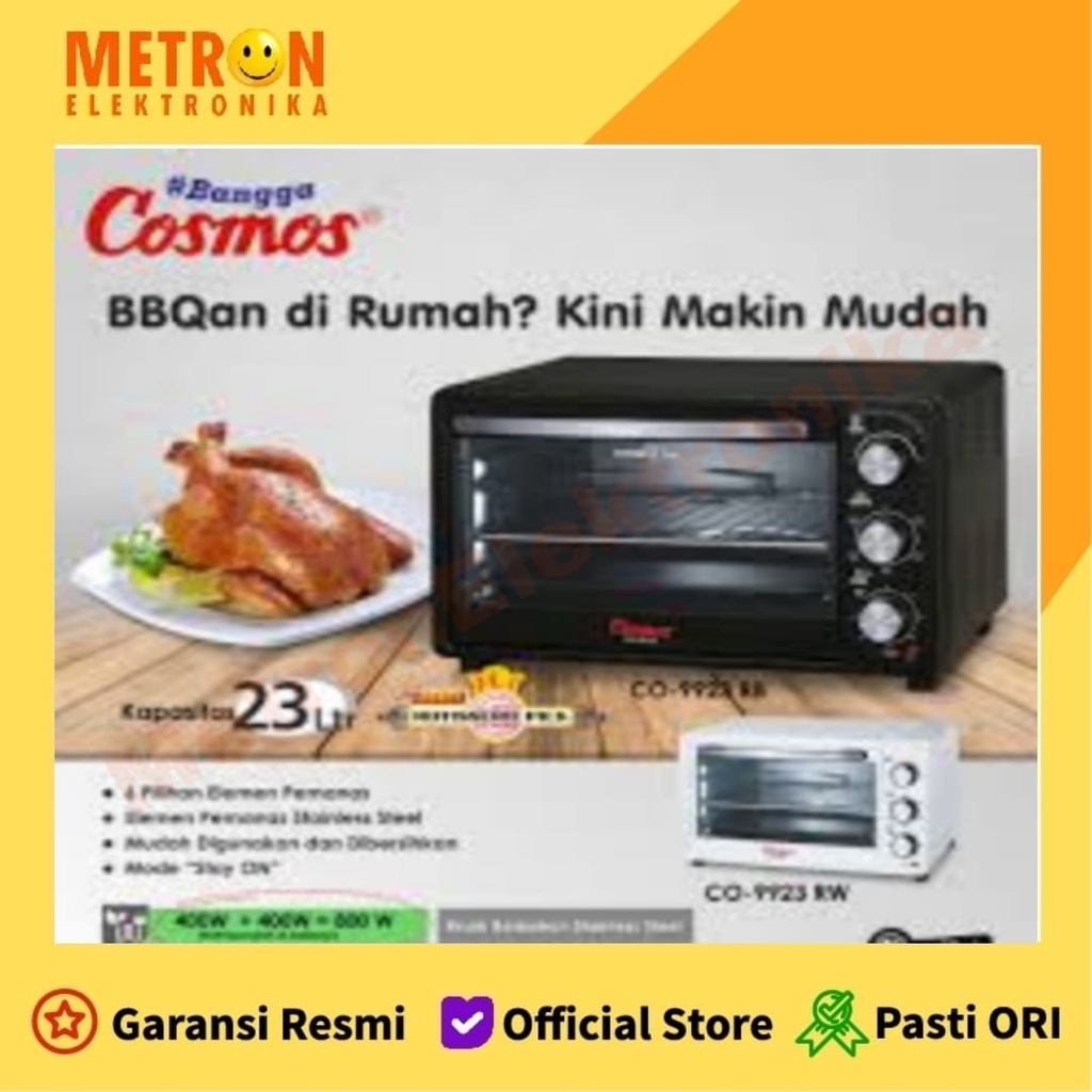 COSMOS CO 9923 RB / OVEN LISTRIK 23 LITER / CO9923RB