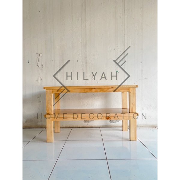 Meja lesehan murah PLT 100X40X30 meja lesehan kayu meja lesehan panjang meja belajar leseha meja mak