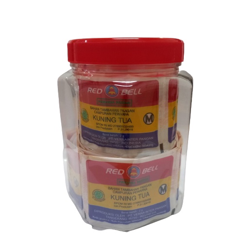 

Red Bell Pewarna Bubuk Kuning Tua 2 gr/100 Sachet