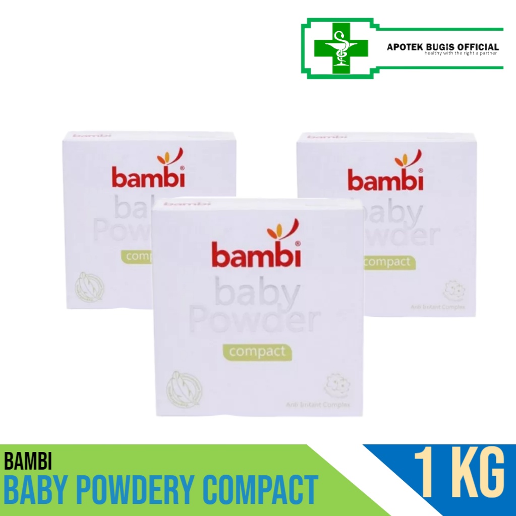 Bambi Baby Compact Powder 40gr | Bedak Padat Bayi Kulit Normal - Sensitif | Aromatherapy