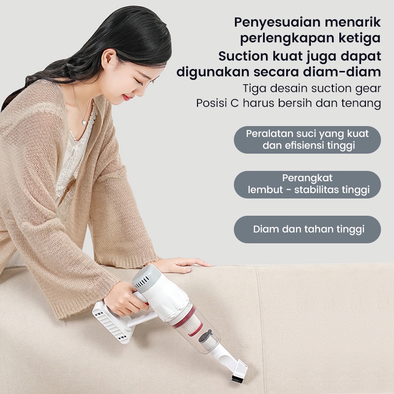 Kaisa Villa Vacum Cleaner Nirkabel 2-in-1 Penyedot Debu