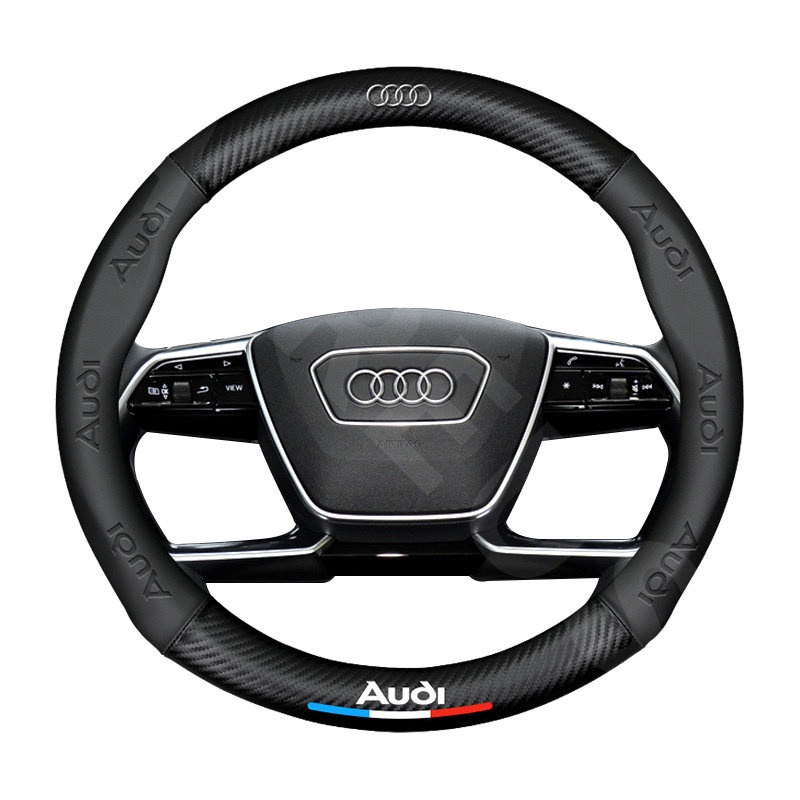 Audi Cover Setir Mobil Untuk A3 8l A1 Q5 TT mk2 A5 A4 B7 B8 B5 A6 C7 C6 Q7 Q3 RS3 Auto Steering Wheel Cover Pelindung Kemudi Interior Mobil Logo Printing 3D