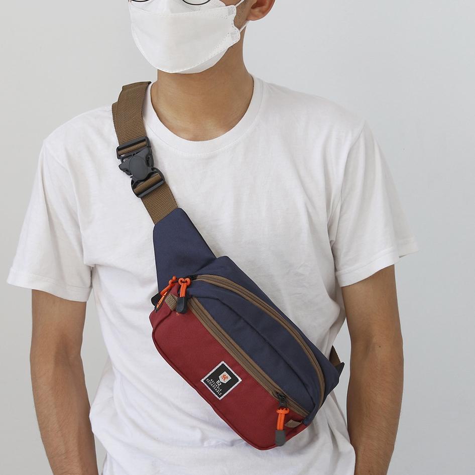 Tas Mini Waistbag Warna Outdoor - Tas Selempang Cross Body Unisex R2 ELBRUS Bufback ▫ MGR.18De22ᴱ