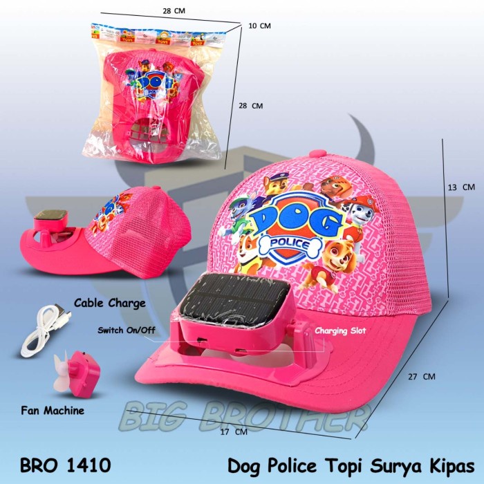 Terbaru Alme - Topi Anak Di Lengkapi Kipas Angin Topi Kipas Bro1410