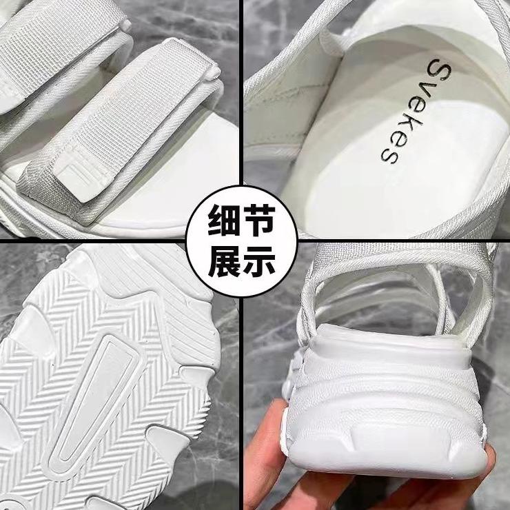 Baru Svekes Sepatu Sandal Perempuan Tali Wanita Black Putih L100 . . . . . .