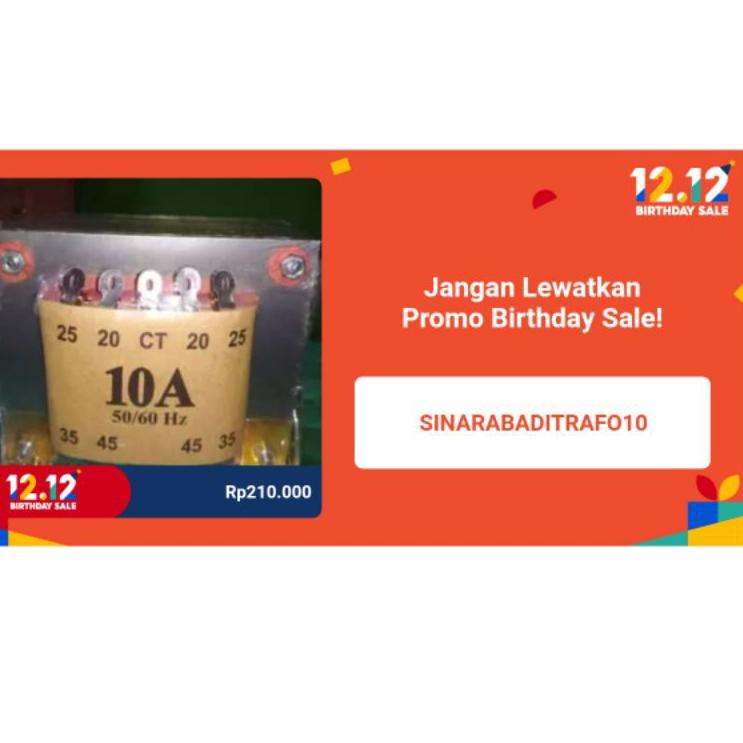 Langsung Kirim TRAFO 10 A CT 45 MURNI EXTRA CT MERK BELL