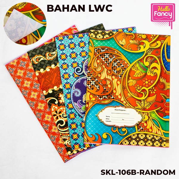 Jual Kertas Sampul Buku Batik Uk Kwarto Bahan Lwc Isi 20 Lbr Sampul