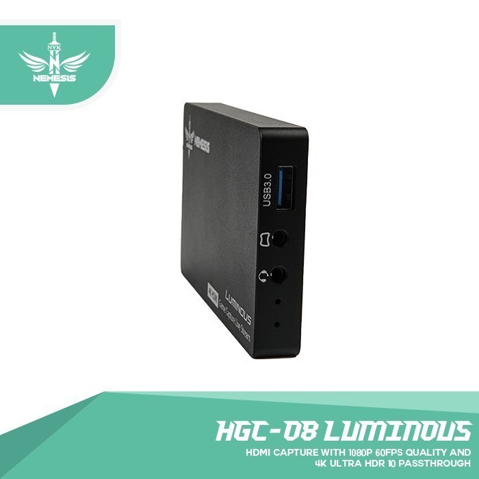 NYK NEMESIS LUMINOUS HGC-08 4K HDMI GAME CAPTURE