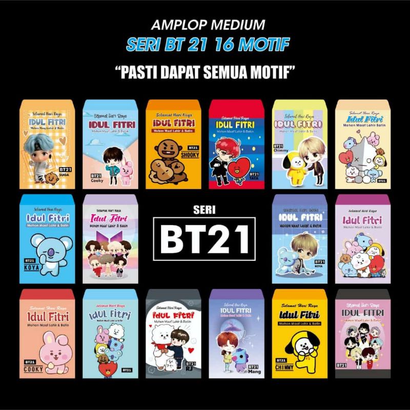 

Amplop Lebaran Karakter BTS
