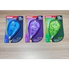 

TIPE X | CORECTION TAPE | TIPE X PITA KERTAS | KENKO CT-151 15M X 5MM (PCS)