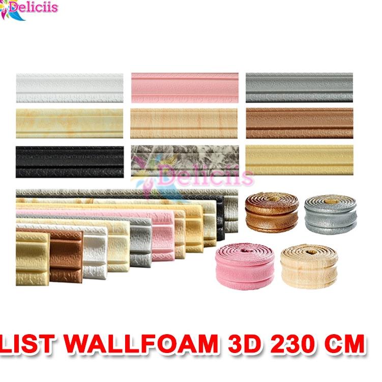【Penjualan Terbaik】✅COD List Wallpaper Foam List Border 230x8cm tebal 5mm
