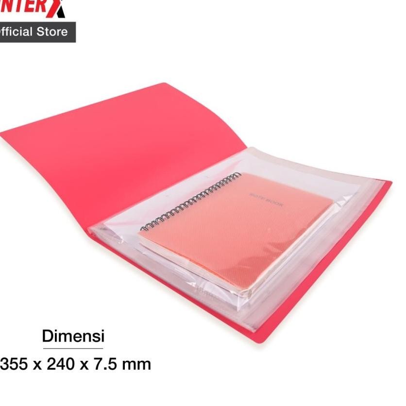 

➵vf Ready Stok Clear holder 40 lembar FOLIO F4 / dokumen keeper folio F4 folder one W71 ➵