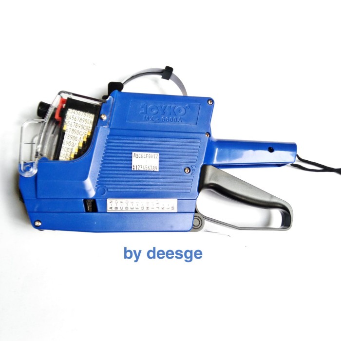 

HANDLABEL/PRICE GUN/TEMBAKAN HARGA/ 2 BARIS ABJAD