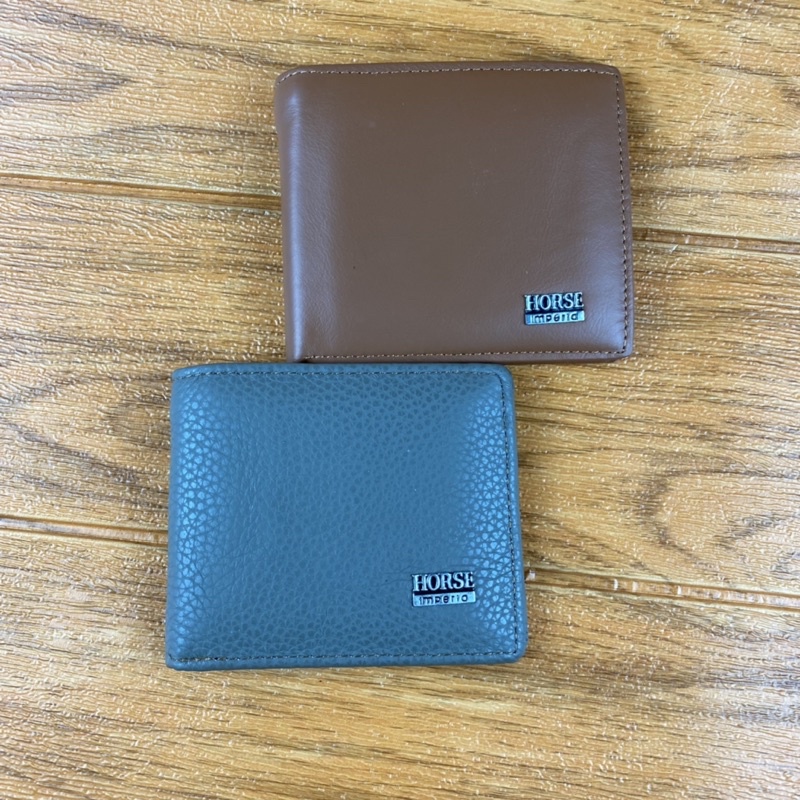 DOMPET PRIA KULIT ASLI LOGO HORSE’ DOMPET PRIA ASLI KULIT LIPAT TIPIS DOMPET PRIA BAHAN TAHAN LAMA DOMPET PRIA KULIT LIPAT