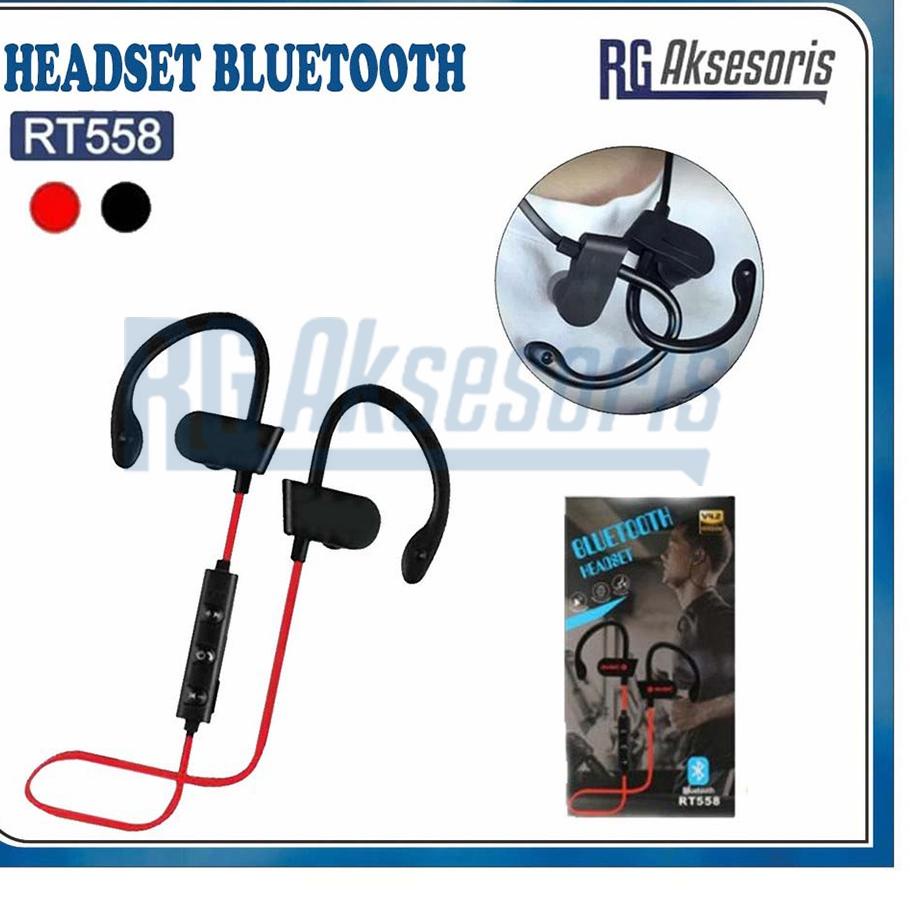 Dijamin Ori>/ RGAKSESORIS Wireless Sport Bluetooth Headset RT588 / RT558 HIGH QUALITY For Samsung Xi