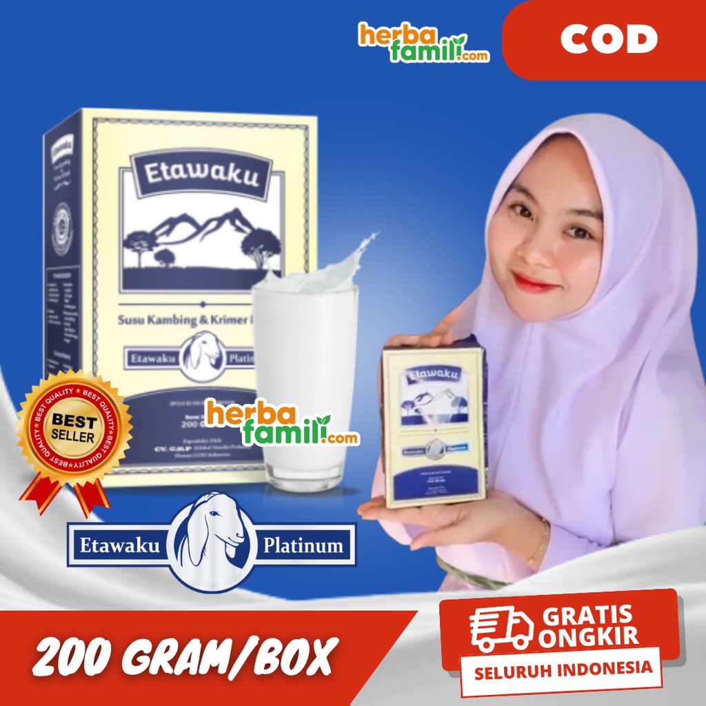 ETAWAKU PLATINUM 100% ORIGINAL | Susu Kambing Ori Official Store Asli Ampuh Atasi Nyeri Sendi Dan Sesak Nafas Etawaku Platinum Etawakuplatinum