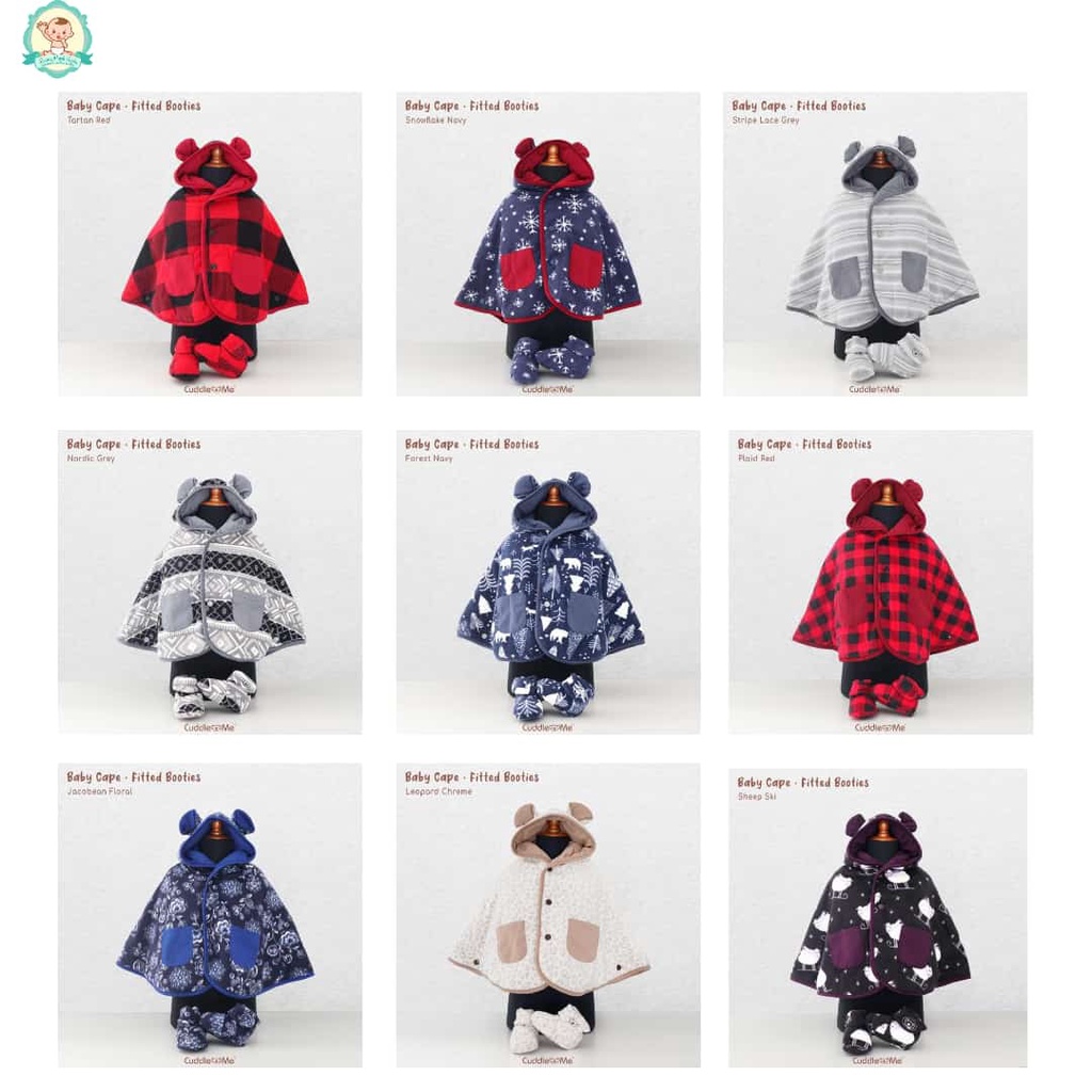 [Bisa COD] Paket Bundling Babycape Jaket Bayi dan Booties / Paket Kado Lahiran