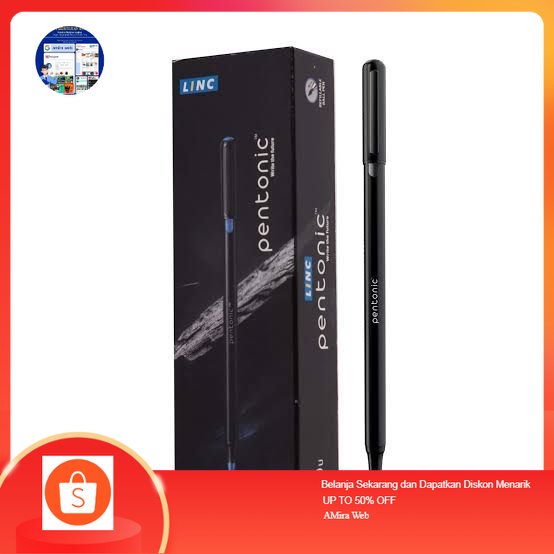 

Pentonic Pulpen Sekolah Kantor Hitam Biru Merah