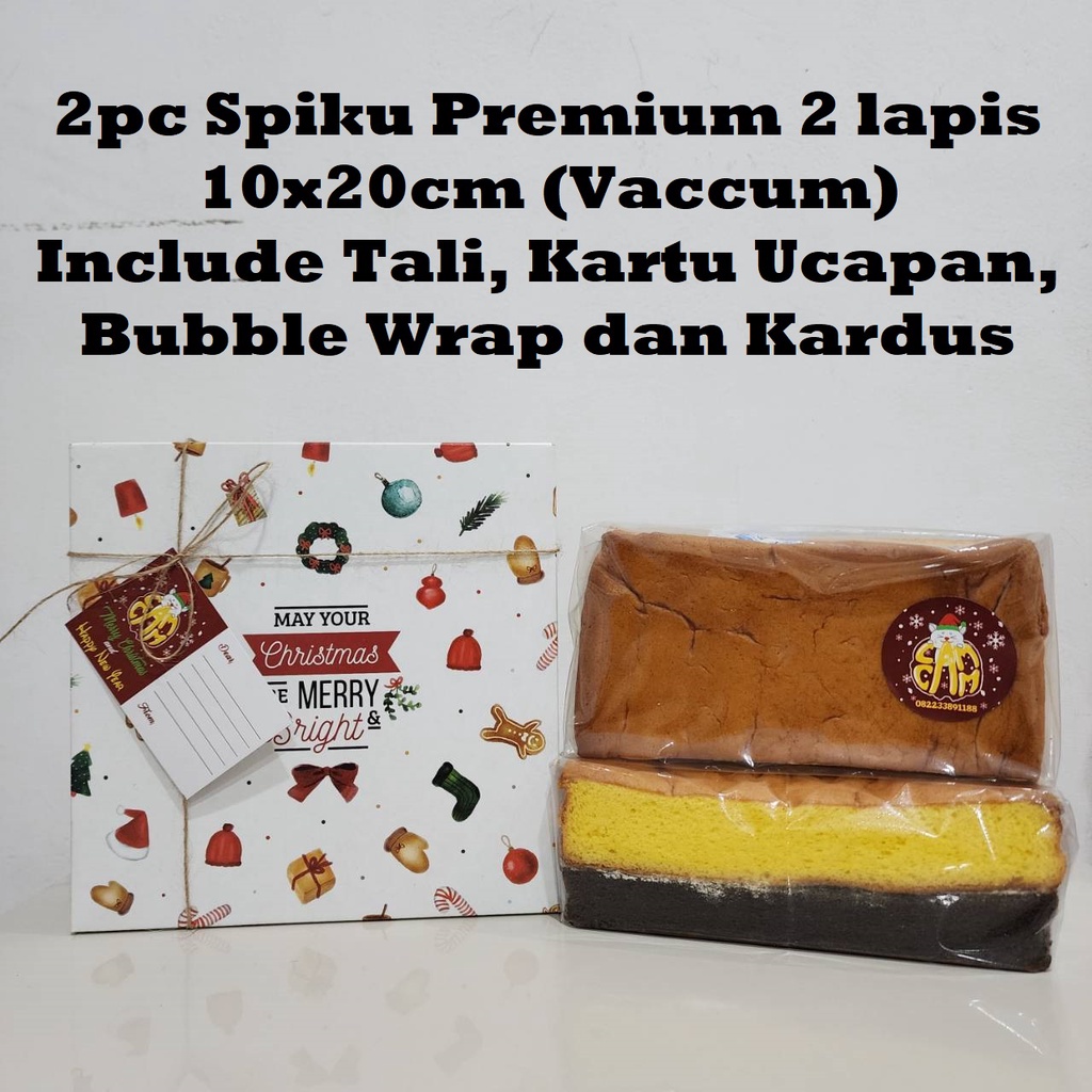 

Spiku Premium 2 Lapis Box 20x20cm Christmas Hampers/ Parsel Natal/Xmas