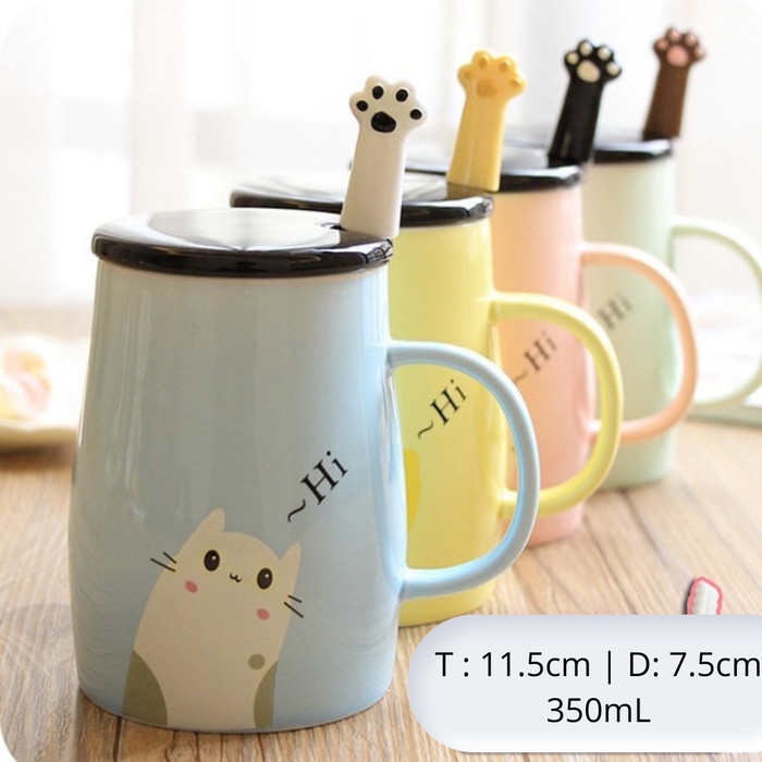 

MUG GELAS AIR MINUM KOPI KERAMIK IMPORT ANIMAL BEAR CAT CUTE LOVELY