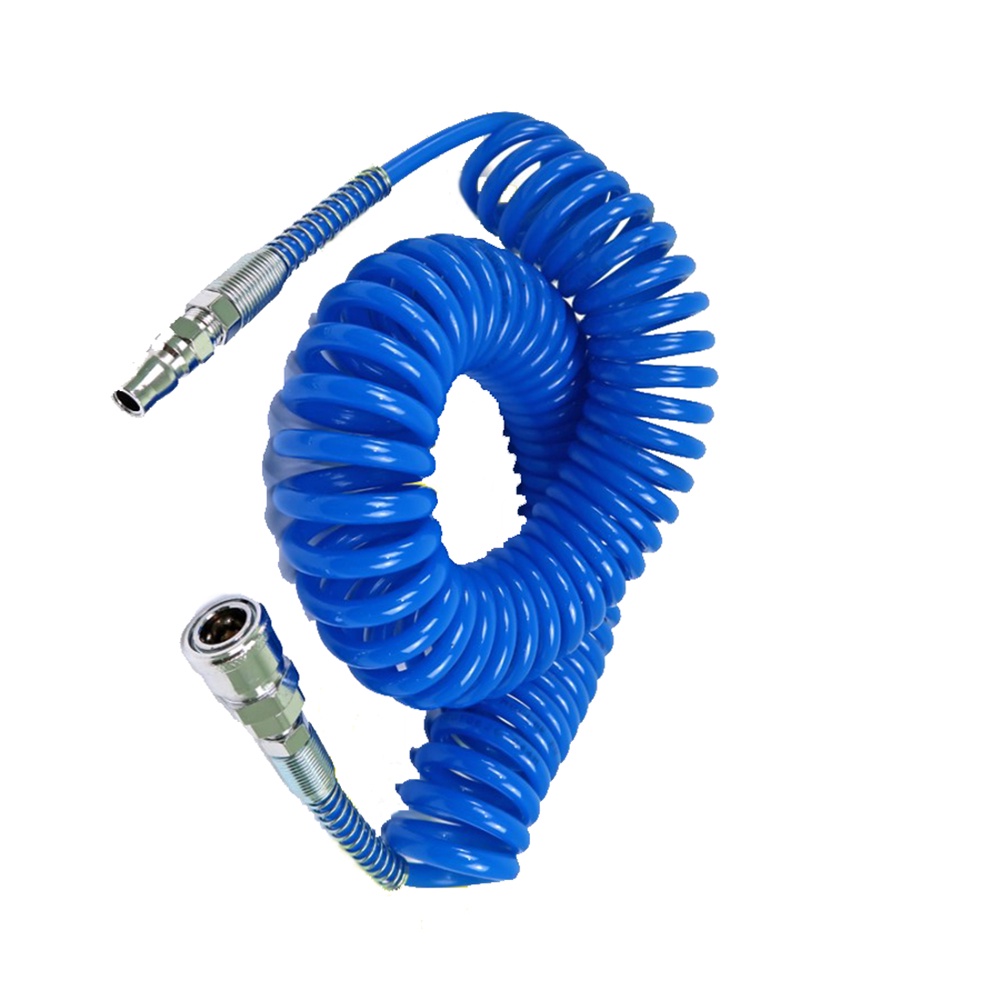 MOLLAR SELANG SPIRAL 9 METER MESIN KOMPRESOR ANGIN AIR RECOIL HOSE 9M