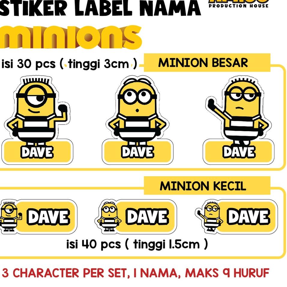 

(|U-Y4|)☆❥ label nama anak Stiker gambar bt21 avengers princess minion my little pony princess harry potter kakao friend custom amanah