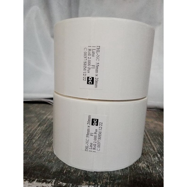 

Label Etiket thermal ukuran 55x20