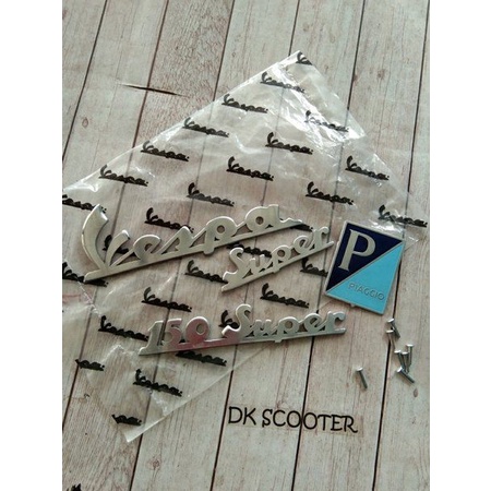 vespa emblem depan set super 66 almunium