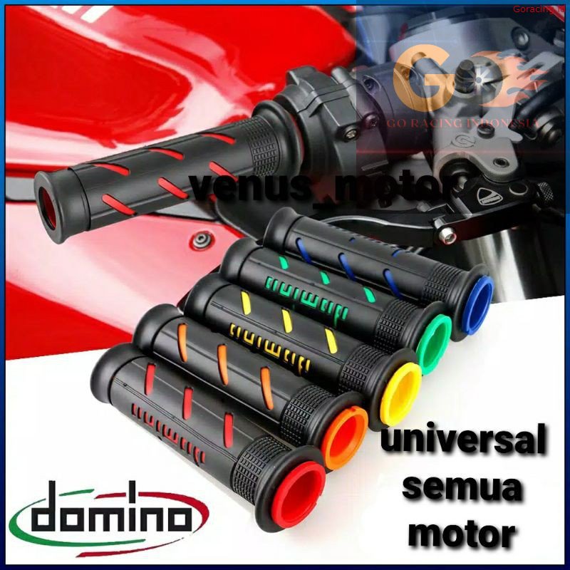 GR handgrip domino garis grip variasi domino karet gas handfat domino garis Ori