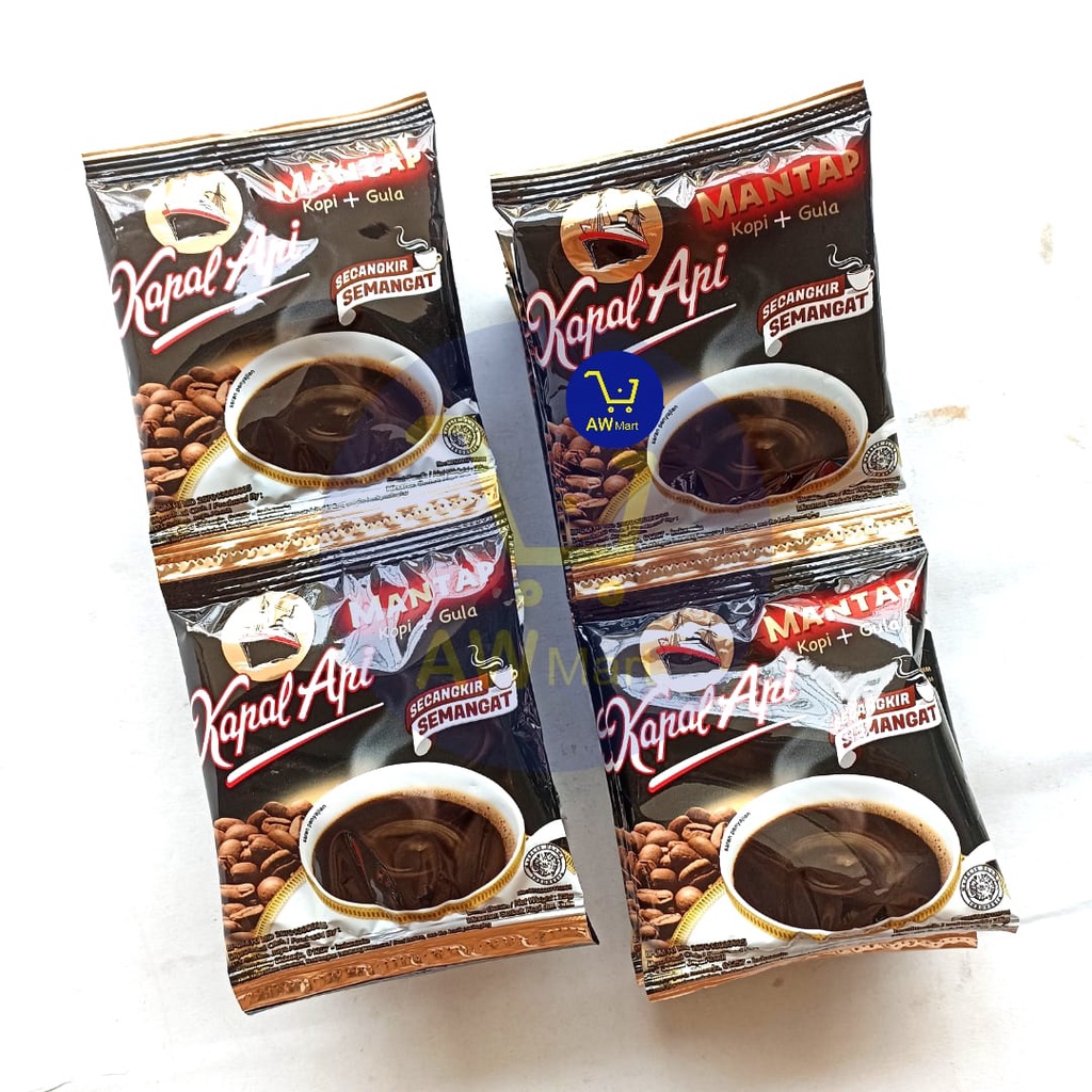 KAPAL API MANTAP RENCENG ISI ( 10 SACHET X 25 GRAM ) - KOPI ISNTAN KOPI + GULA MANTAP