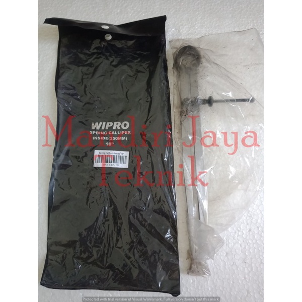 Jangka Setelan Bubut Dalam Spring Caliper Inside 10" 10inch WIPRO
