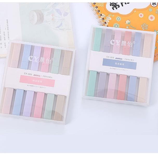 

[PRODUK 6N7JN] Highlighter Morandi Set 6pcs Pastel Color S0206 TMJ