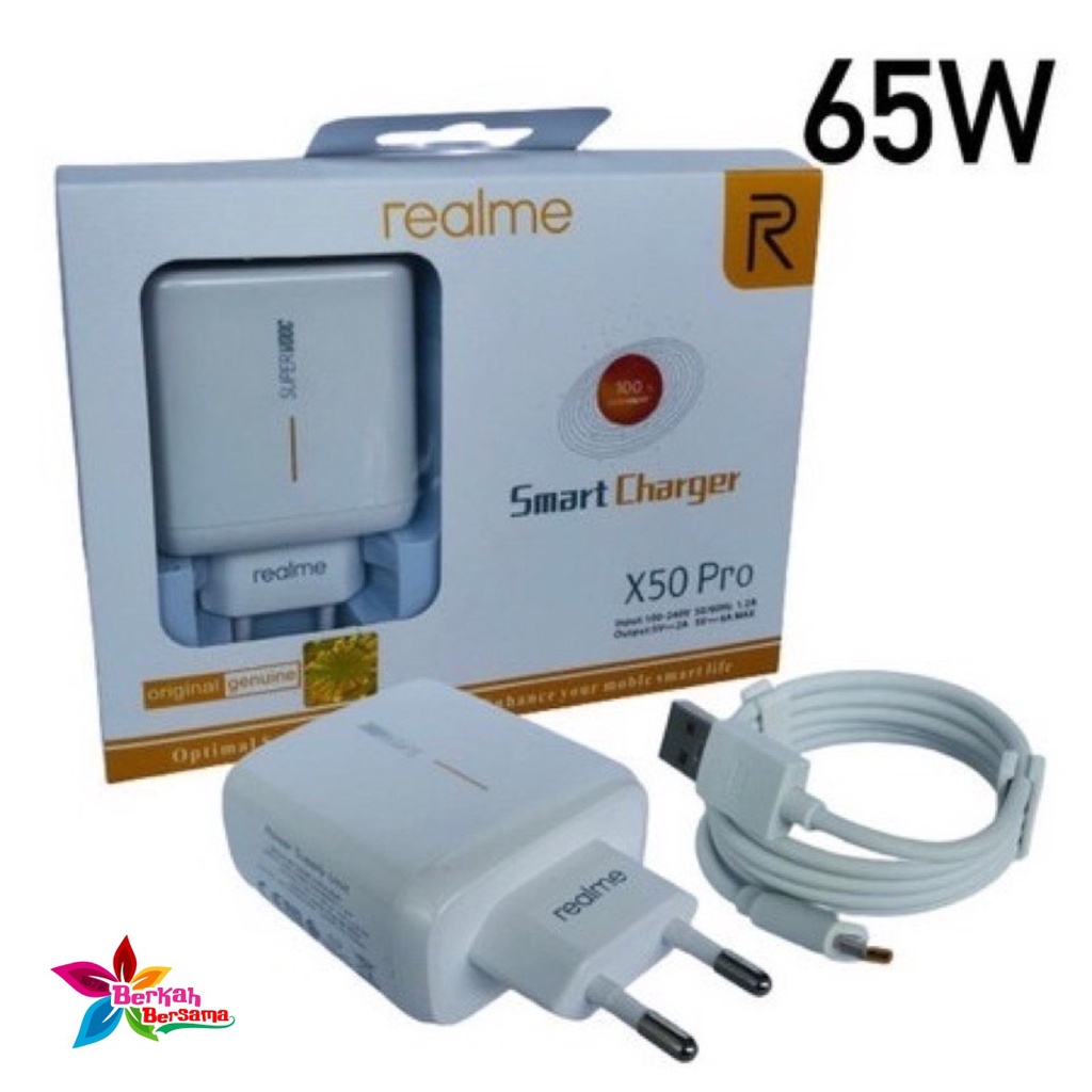 Charger Cashan tc Original  realme 65wat micro usb Fast Charging super vooc BB7487
