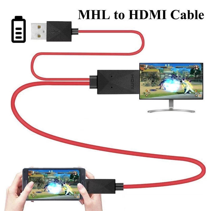 Kabel HP to TV HD USB Type C Micro USB Bluetooth Audio MHL to HD TV