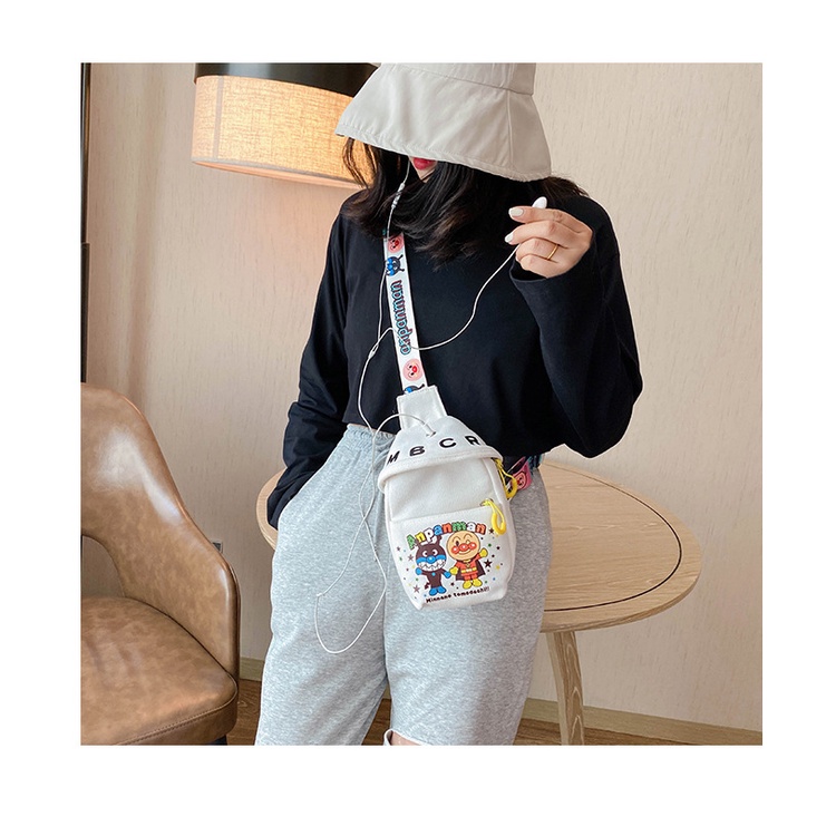 Bisa COD/Tas Selempang Anak/Tas Pinggang Anak/Sling Bag Anpanman/Tas Anak Anpanman/Tas Selempang Ana