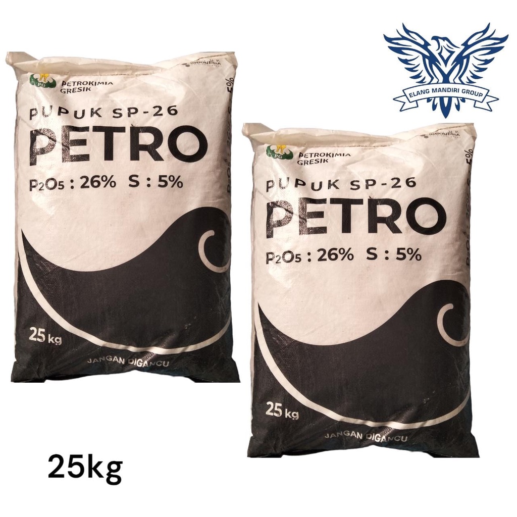 Pupuk SP 26 PETRO 25kg kandungan P2O5 26% S 5%| TSP Petro