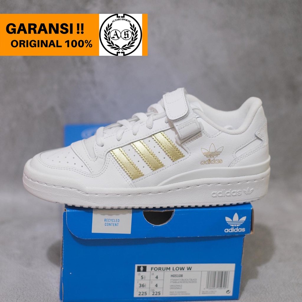 SEPATU CASUAL SNEAKERS WANITA ADIDAS FORUM LOW ORIGINAL ASLI BNIB H05108
