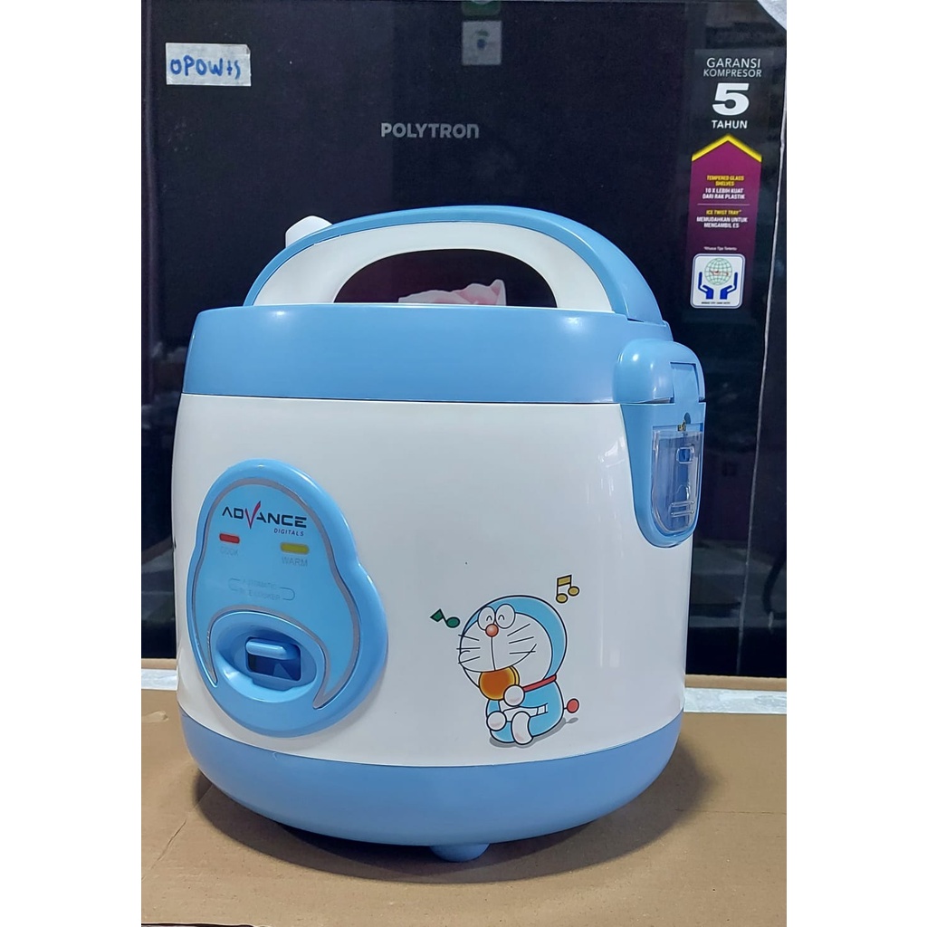 Penanak Nasi / Rice Cooker Advance  G15 Biru Doraemon Kapasitas 1.2 Liter Magic Com