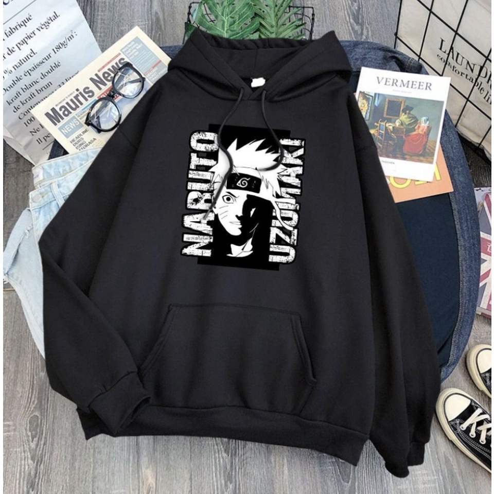 UZUMAKI NARUTO  anime Jumper Hoodie II  Sweater Hoodie Trendy II Sweter Oblong Topi Sz M - XL ( Pria &amp; Wanita / Anak &amp; Dewasa )