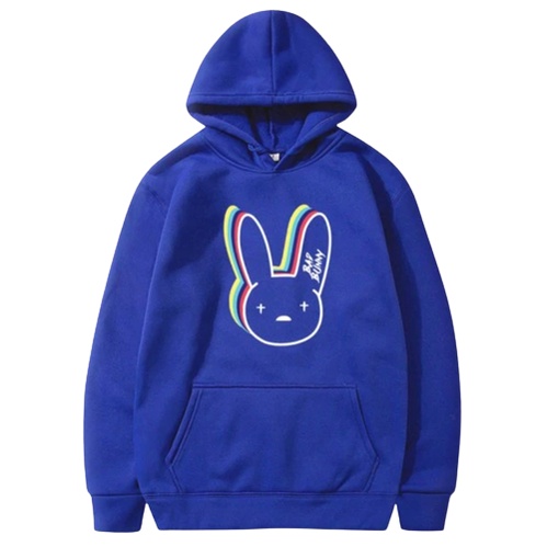 Bad Bunny Jumper Hoodie II Sweater Hoodie Trendy II Sweter Oblong Topi Sz M - XL Anak &amp; Dewasa ( Pria &amp; Wanita )