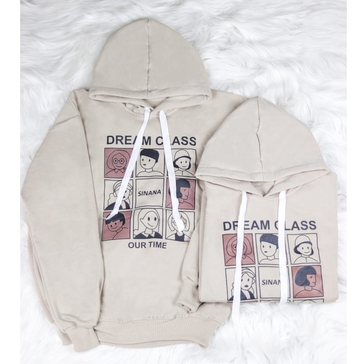 DREAM CLASS HOODIE SWEATER WANITA KOREAN STYLE BAHAN FLEECE