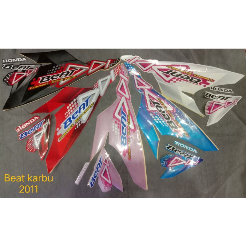striping ori standar motor Honda Beat karbu 2011