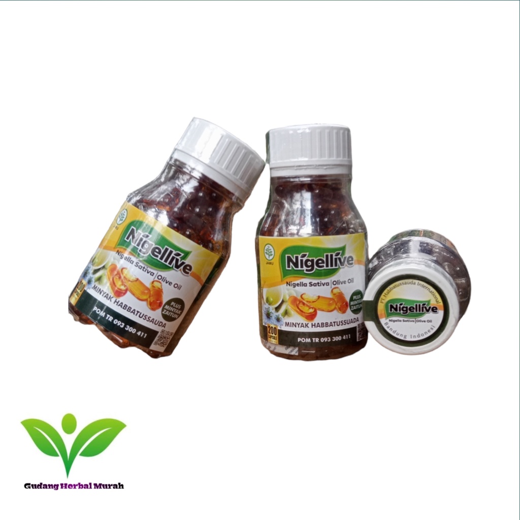 Nigella Sativa Habbatusauda - Habbatusauda Nigellive Minyak Habbatusauda 200 Kapsul