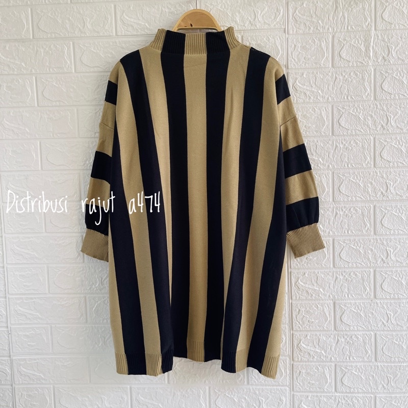 ERINA ATASAN RAJUT OVERSIZE TOP  SWEATER KERAH TINGGI KNIT JUMBO