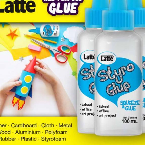 

((B-7-I ♥> Lem Latte Styro Glue / UHU / 100ml / Twist bisa cod