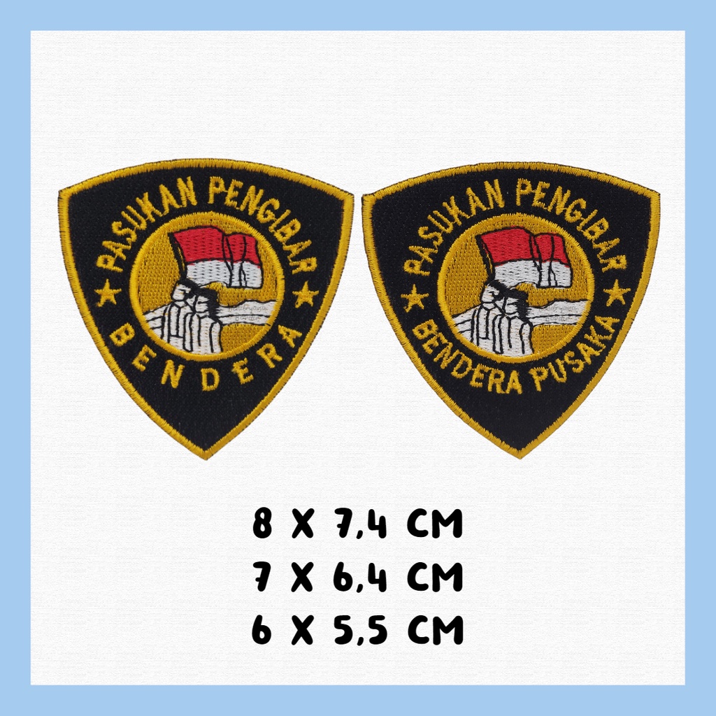 Bordir Logo Paskibra Pasukan Pengibar Bendera Pusaka Paskib Patch Badge Bet Emblem