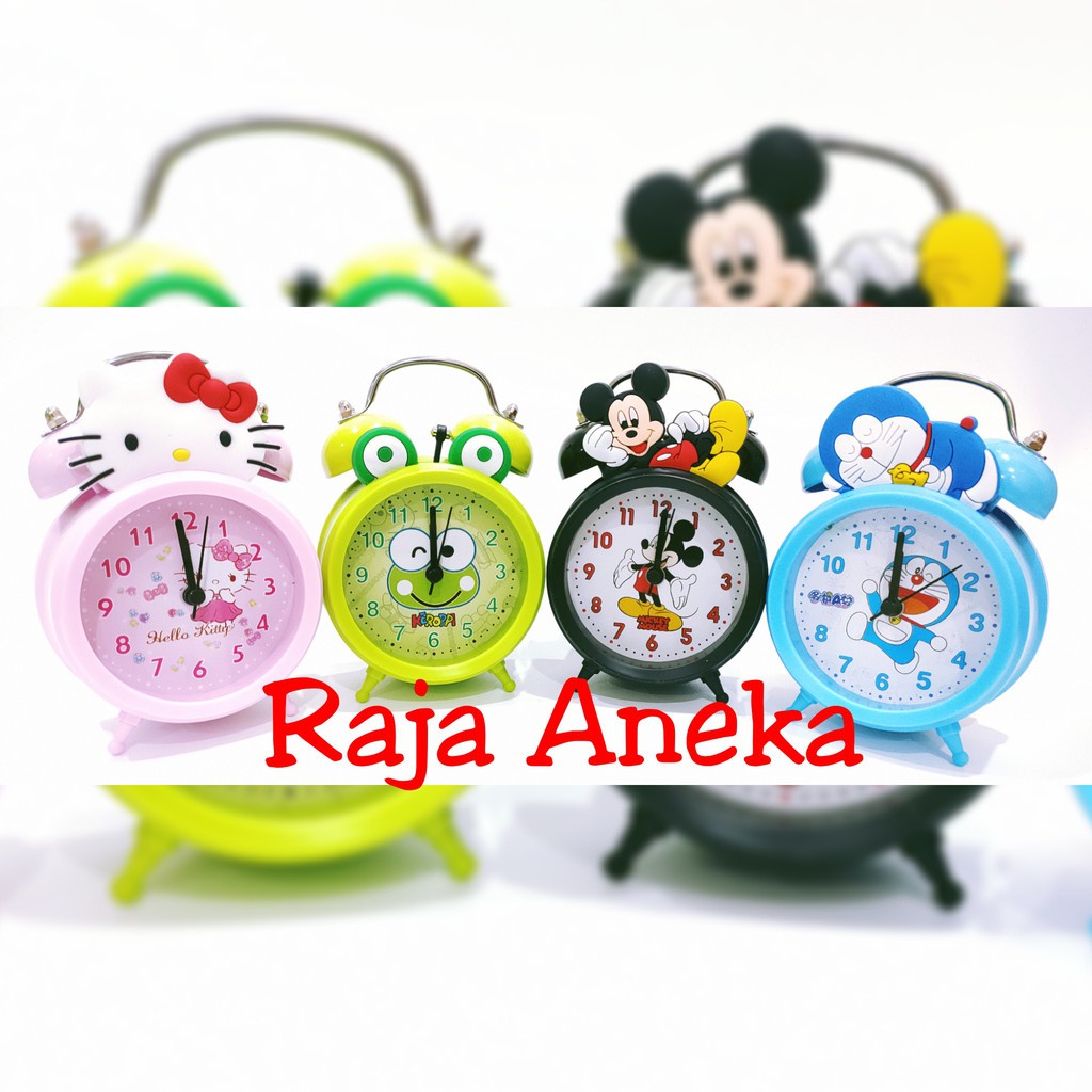 JAM BEKER WEKER KARAKTER KARTUN LUCU HELLO KITTY DORAEMON MICKY KEROPI MURAH